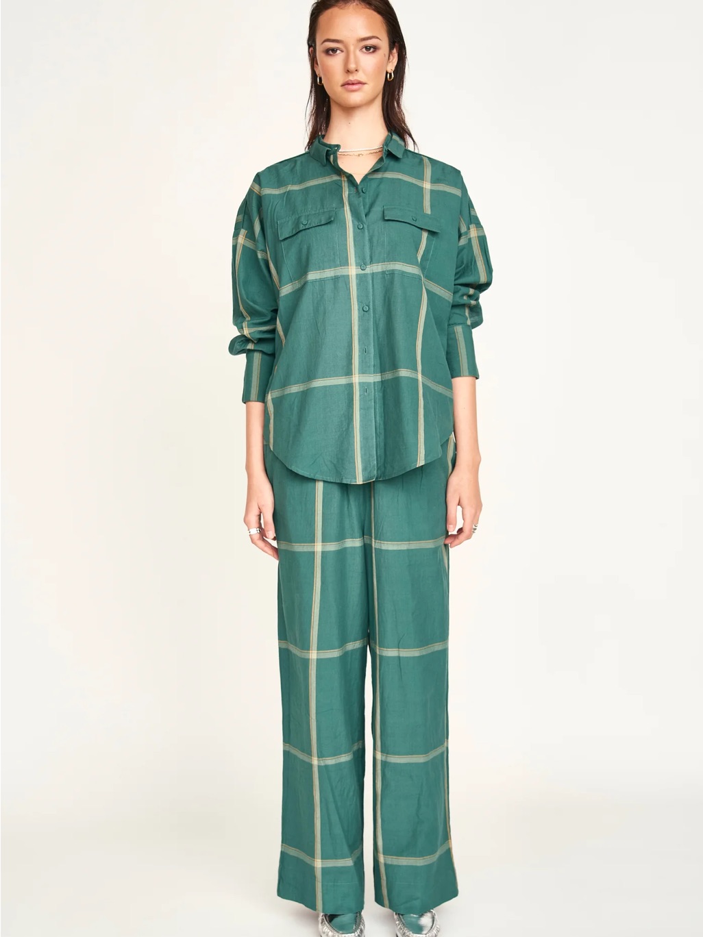 Mirth Kyoto Shirt + Baden Pants In Mallard Plaid